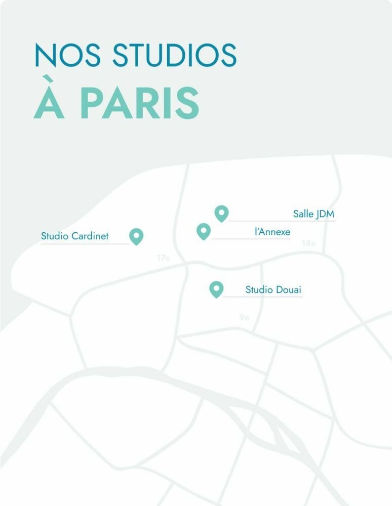 Carte studios paris Yay